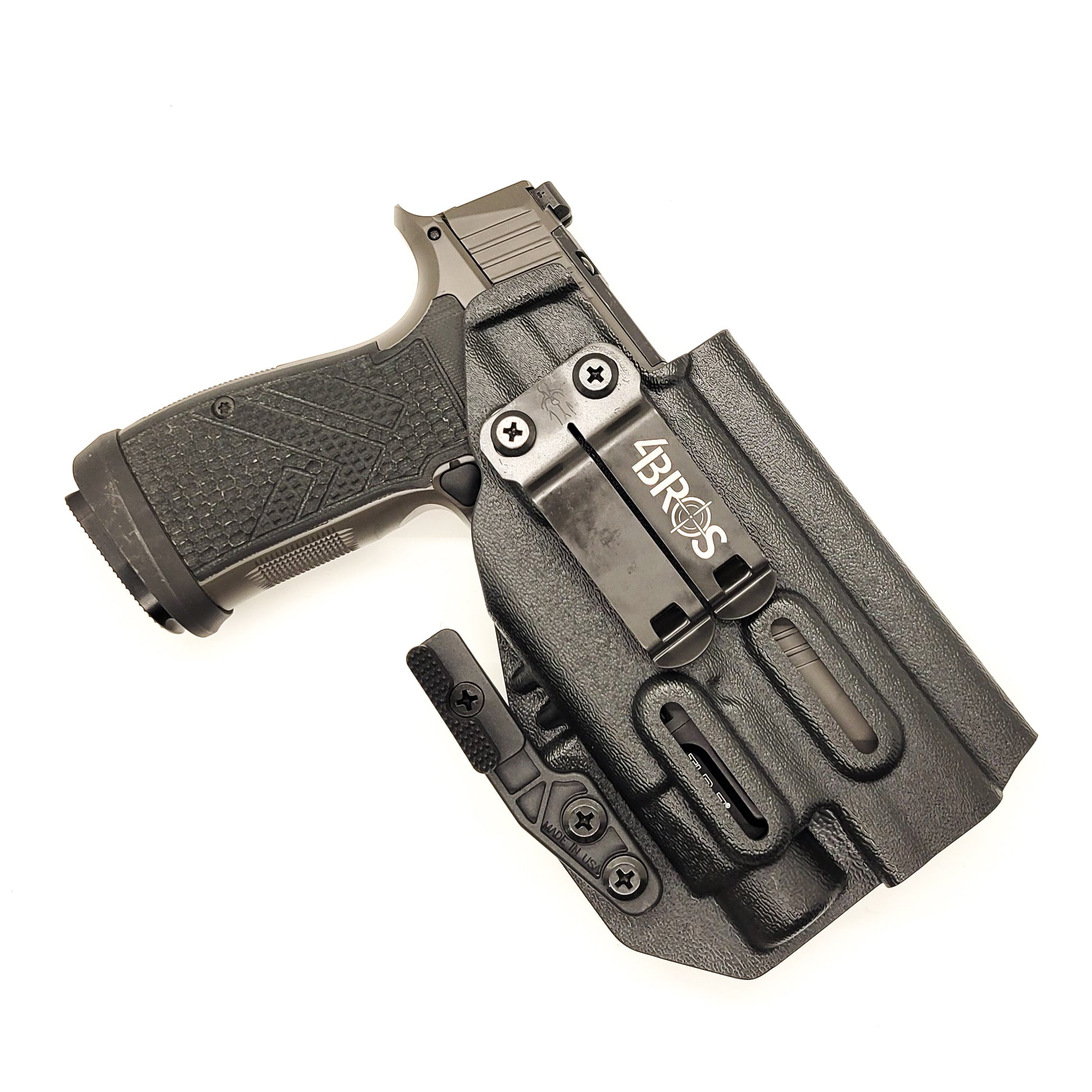 For the best Inside Waistband AIWB IWB Holster for the Sig Sauer P365-AXG LEGION with Streamlight TLR-7 HL-X, TLR-7A & TLR-7X, shop Four Brothers Holsters.