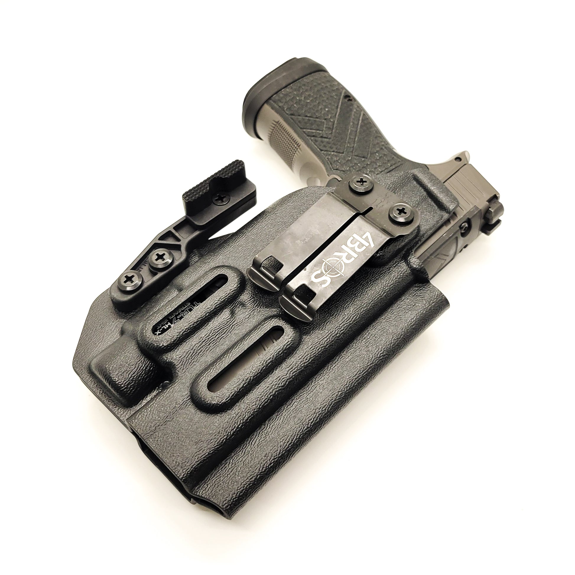For the best Inside Waistband AIWB IWB Holster for the Sig Sauer P365-AXG LEGION with Streamlight TLR-7 HL-X, TLR-7A & TLR-7X, shop Four Brothers Holsters.