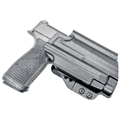 Precision Outside Waisband OWB holster for SIG P365-AXG Legion & TLR-7 HL-X.  Adjustable retention, optics-ready, threaded barrel compatible. Made in the USA.