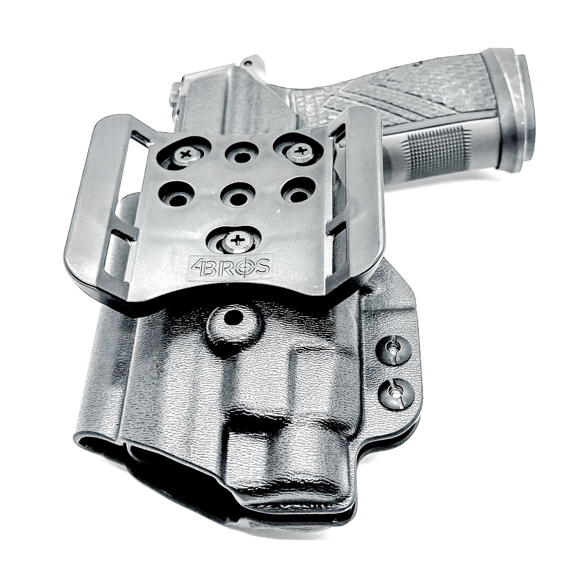 Precision Outside Waisband OWB holster for SIG P365-AXG Legion & TLR-7 HL-X.  Adjustable retention, optics-ready, threaded barrel compatible. Made in the USA.