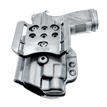 Precision Outside Waisband OWB holster for SIG P365-AXG Legion & TLR-7 HL-X.  Adjustable retention, optics-ready, threaded barrel compatible. Made in the USA.