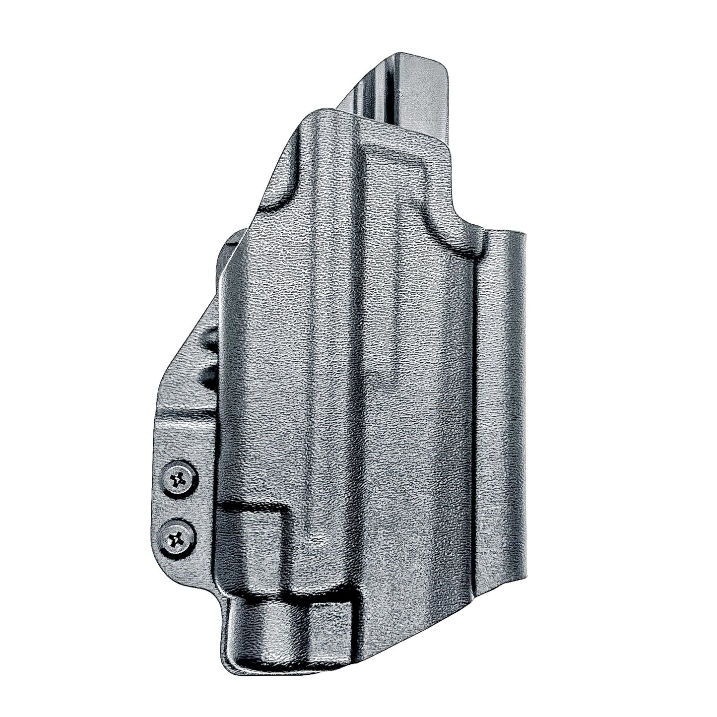 Precision Outside Waisband OWB holster for SIG P365-AXG Legion & TLR-7 HL-X.  Adjustable retention, optics-ready, threaded barrel compatible. Made in the USA.