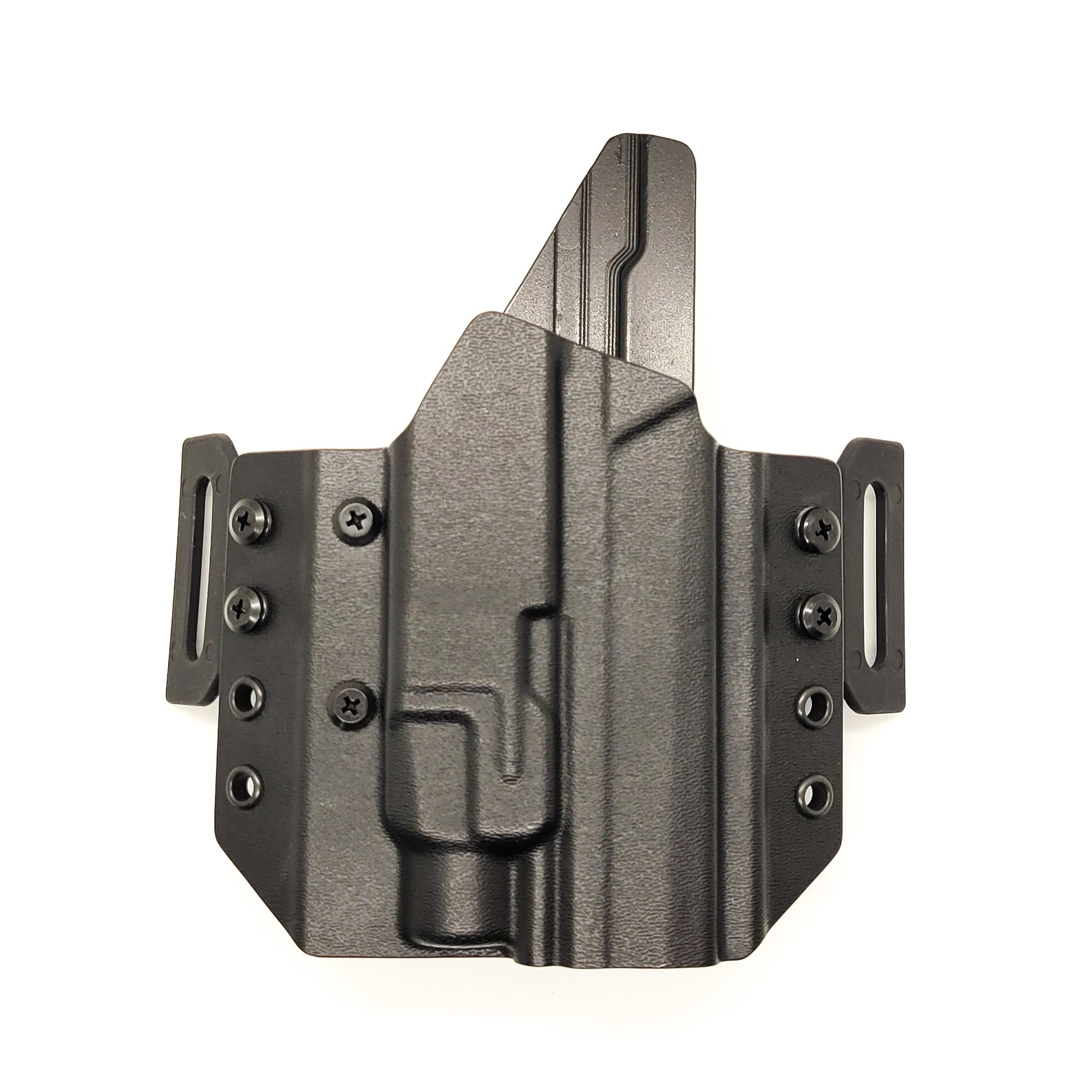 For the best Outside Waistband OWB Pancake style Kydex Holster designed to fit the Sig Sauer P365-AXG LEGION with Streamlight TLR-7 HL-X, TLR 7 A & X, shop Four Brothers Holsters. Full sweat guard, adjustable retention, reduced printing, Open muzzle, cut for red dot sights. Made in the USA. P 365 AXG TLR 7 4BROS HLX