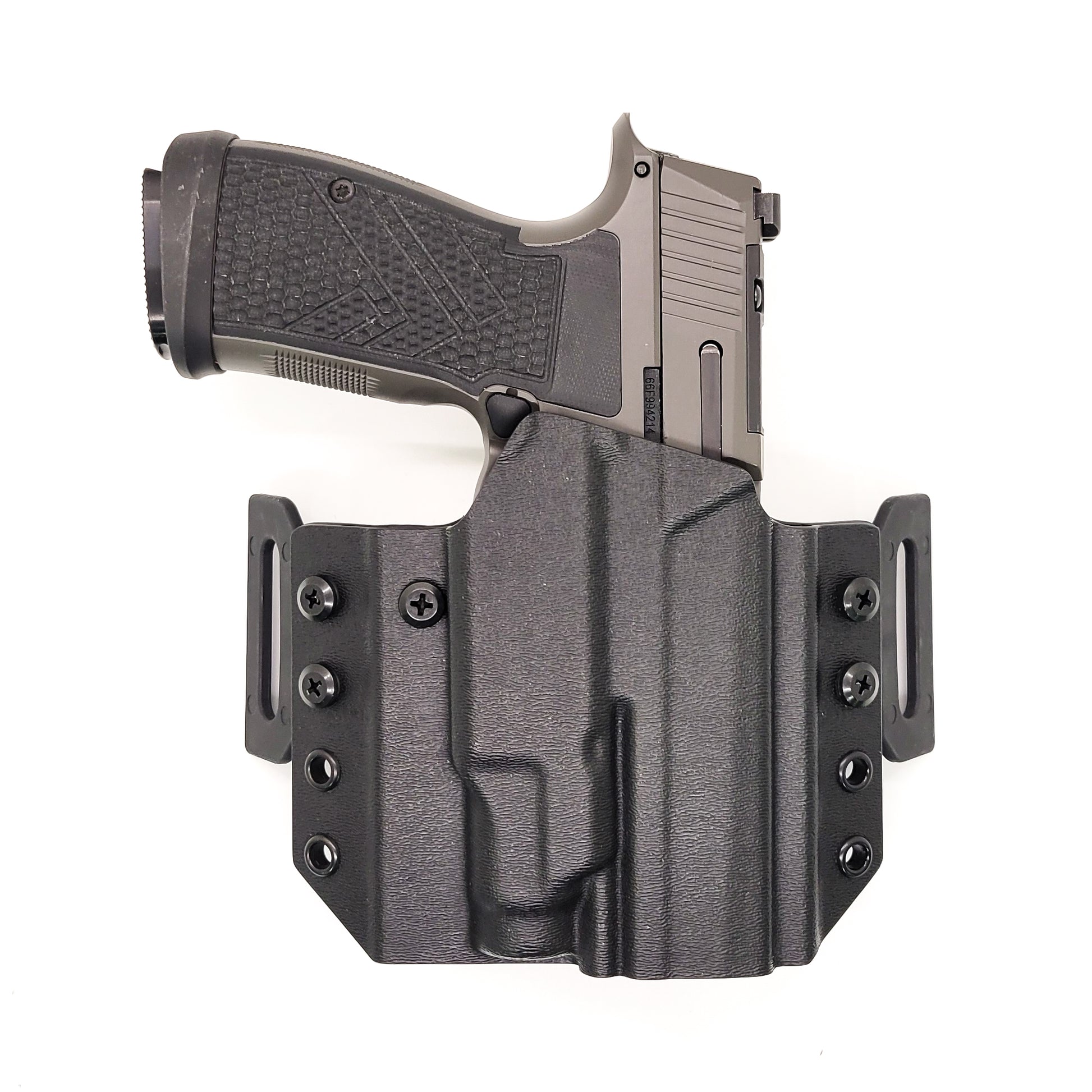 For the best Outside Waistband OWB Pancake style Kydex Holster for the Sig Sauer P365-AXG LEGION & Streamlight TLR-7 Sub X & HL-X  shop Four Brothers Holsters