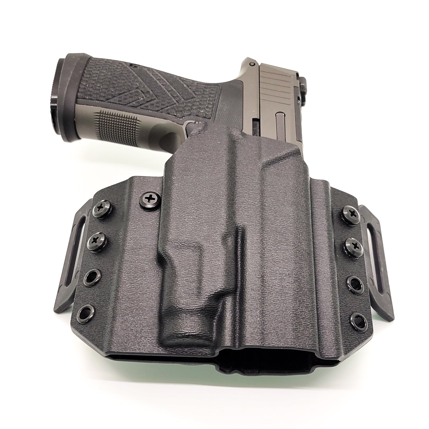 For the best Outside Waistband OWB Pancake style Kydex Holster for the Sig Sauer P365-AXG LEGION & Streamlight TLR-7 Sub X & HL-X  shop Four Brothers Holsters