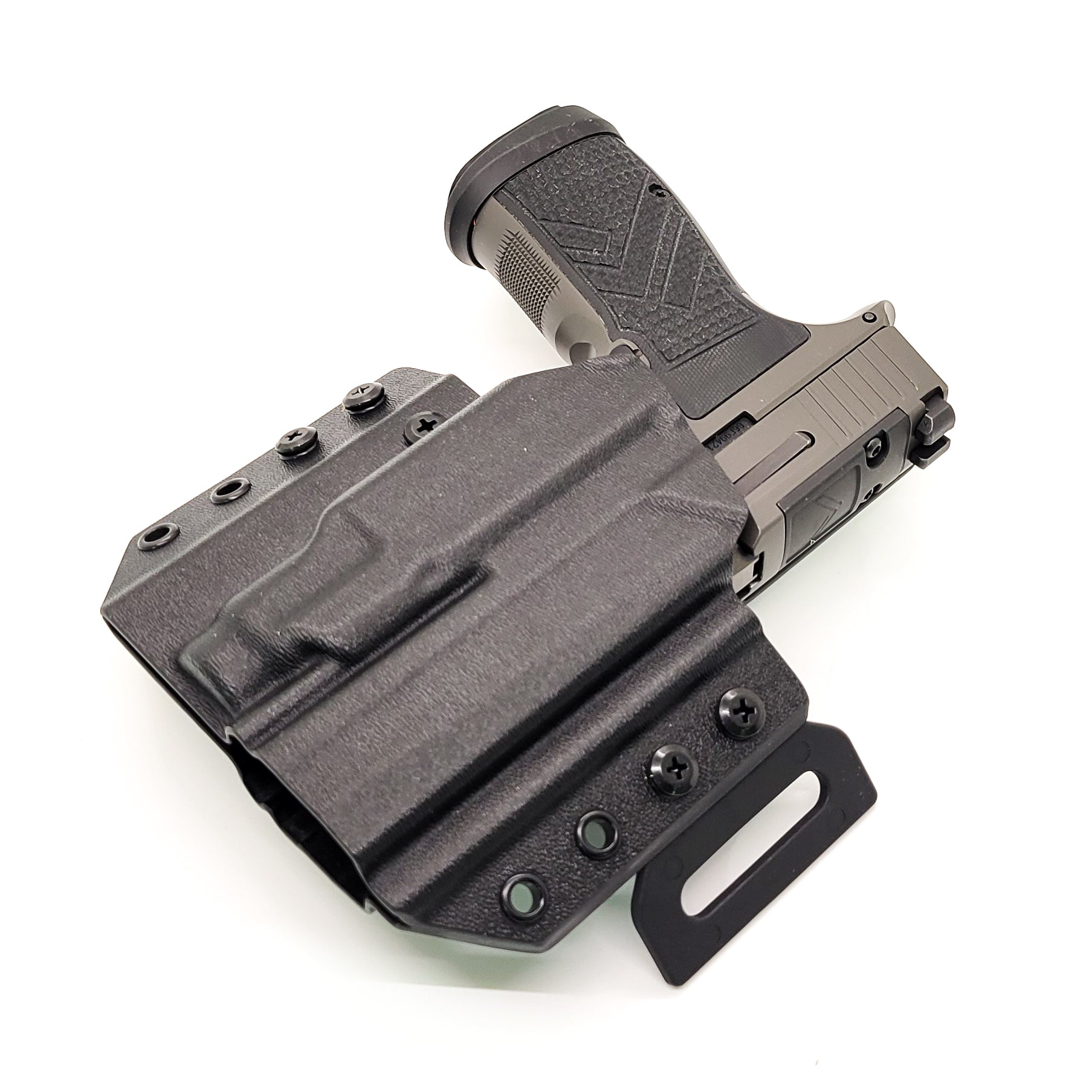 For the best Outside Waistband OWB Pancake style Kydex Holster for the Sig Sauer P365-AXG LEGION & Streamlight TLR-7 Sub X & HL-X  shop Four Brothers Holsters
