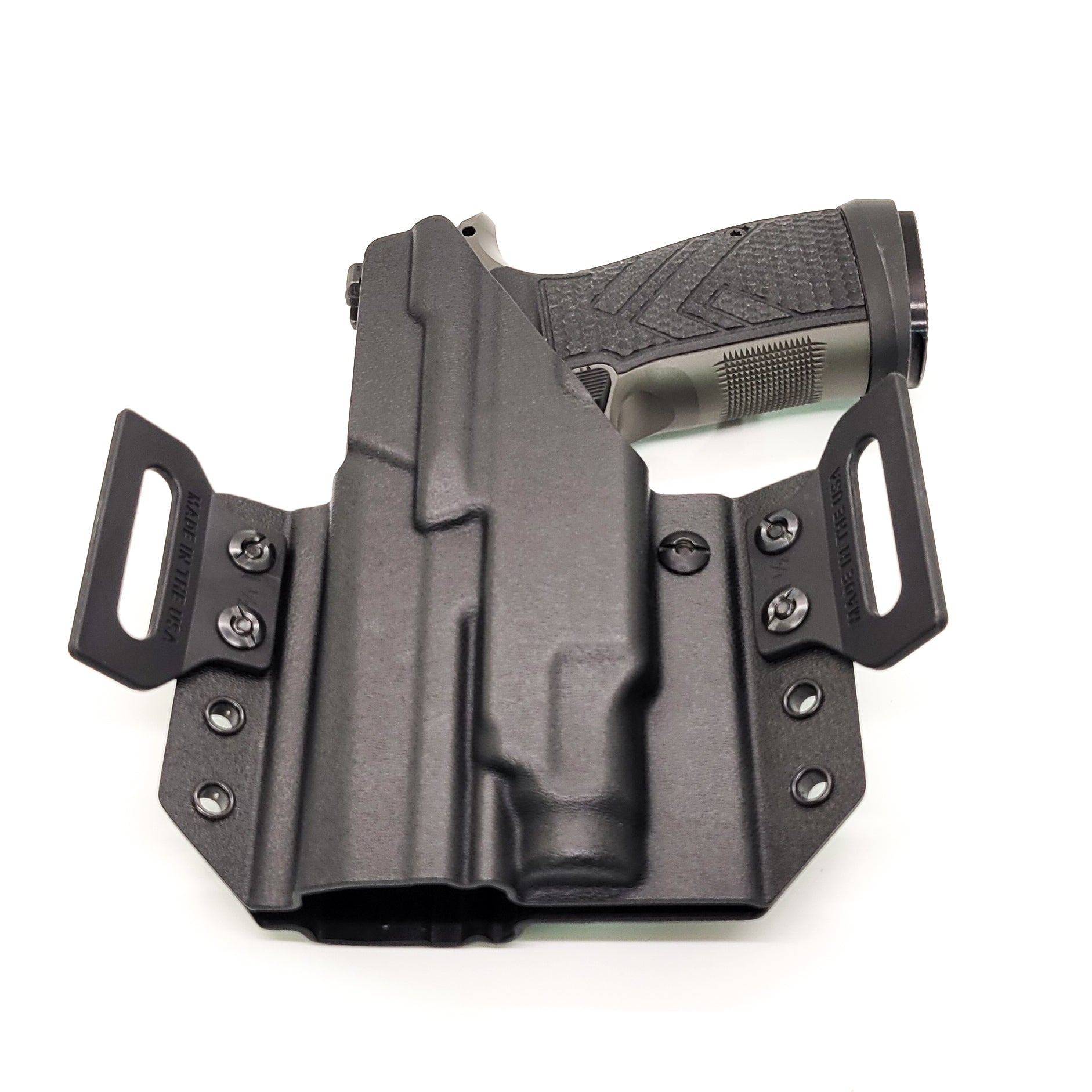 For the best Outside Waistband OWB Pancake style Kydex Holster for the Sig Sauer P365-AXG LEGION & Streamlight TLR-7 Sub X & HL-X  shop Four Brothers Holsters