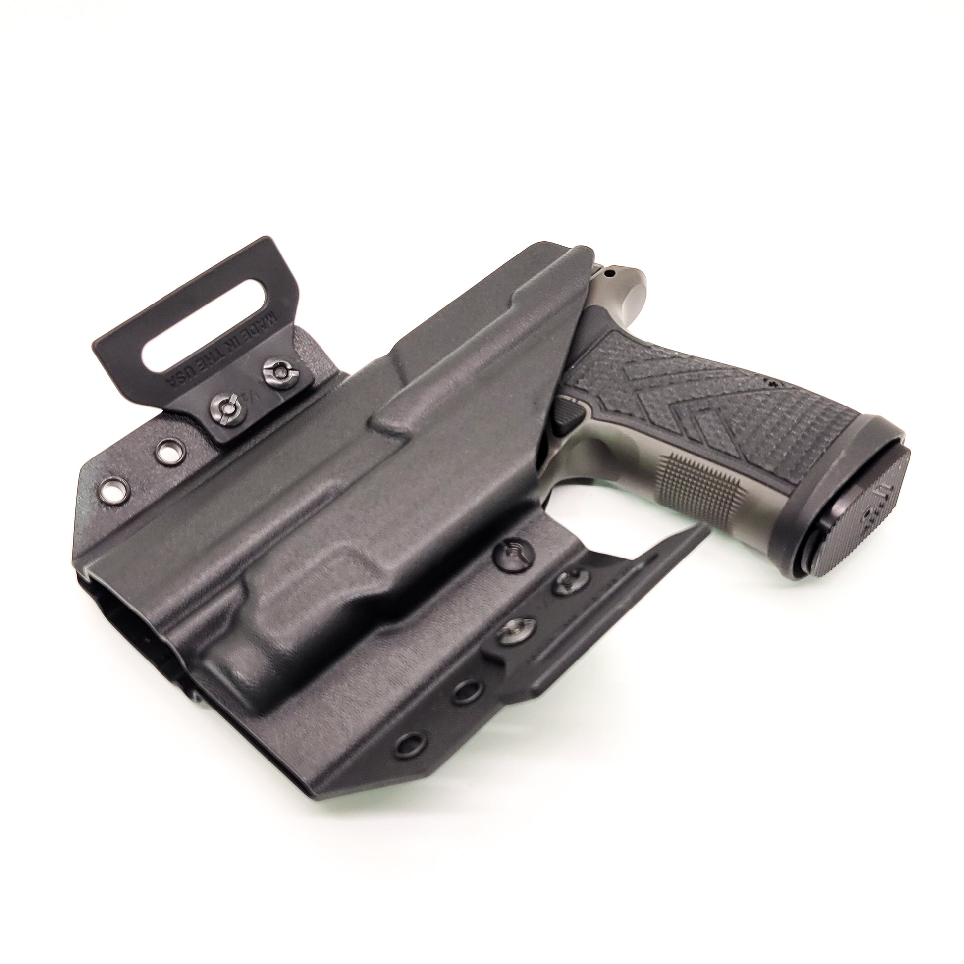 For the best Outside Waistband OWB Pancake style Kydex Holster for the Sig Sauer P365-AXG LEGION & Streamlight TLR-7 Sub X & HL-X  shop Four Brothers Holsters