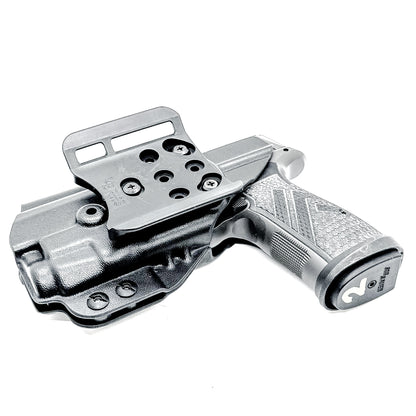 Outside Waistband OWB Holster for the Sig Sauer P365-AXG Legion Gen 2 with the Streamlight TLR-7 X or A.  Shown in black with the 4BROS 1.5" Belt Slide.