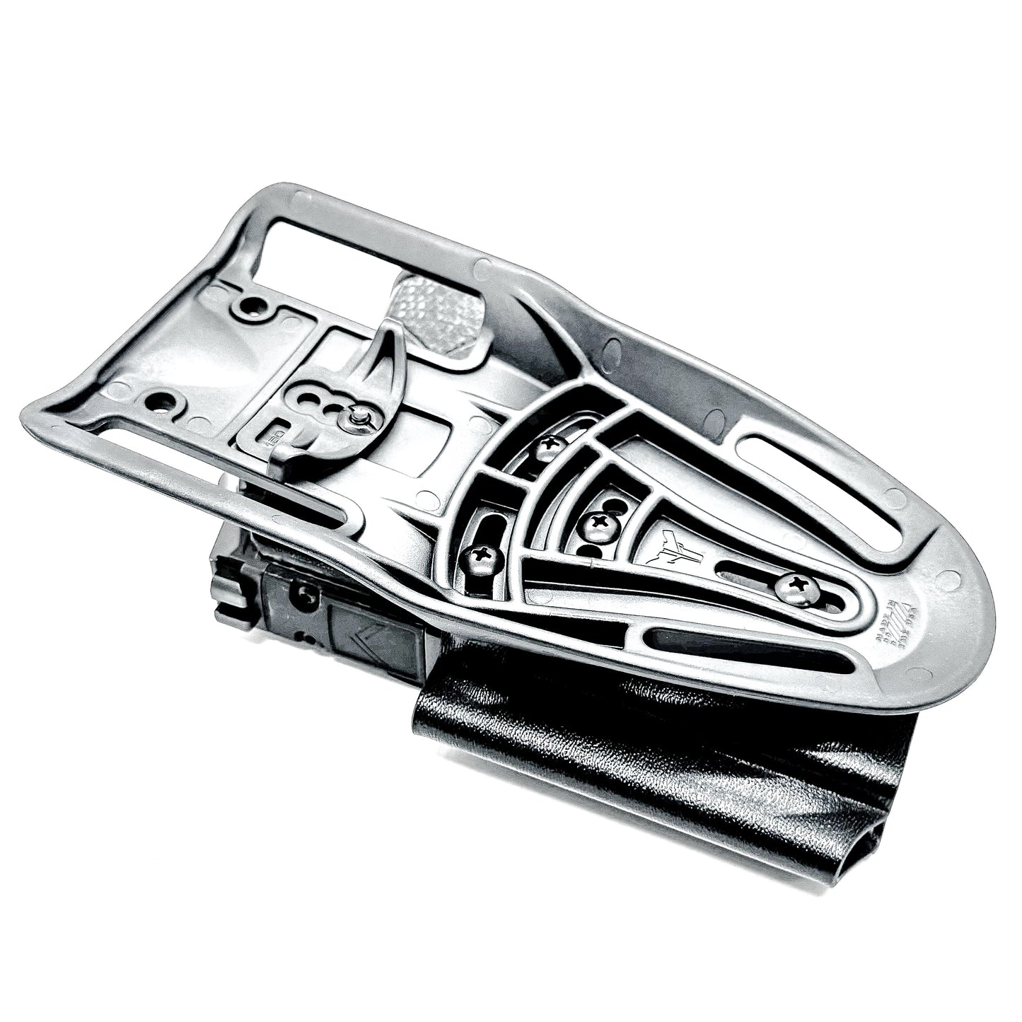 Black OWB Outside Waistband Sig Sauer P365-AXG Legion Duty & Competition Style Kydex Holster from Four Brothers Holsters.  Proudly made in the USA.