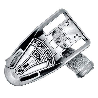 Black OWB Outside Waistband Sig Sauer P365-AXG Legion Duty & Competition Style Kydex Holster from Four Brothers Holsters.  Proudly made in the USA.