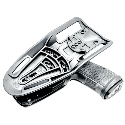 Black OWB Outside Waistband Sig Sauer P365-AXG Legion Duty & Competition Style Kydex Holster from Four Brothers Holsters.  Proudly made in the USA.