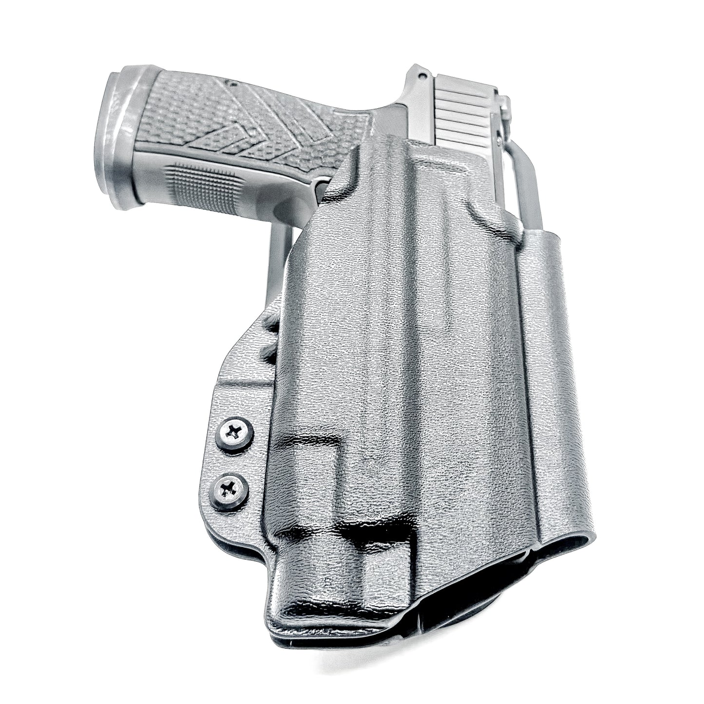 Black OWB Outside Waistband Sig Sauer P365-AXG Legion & TLR-7 HL-X Duty & Competition Style Kydex Holster from Four Brothers Holsters.  Made in the USA.