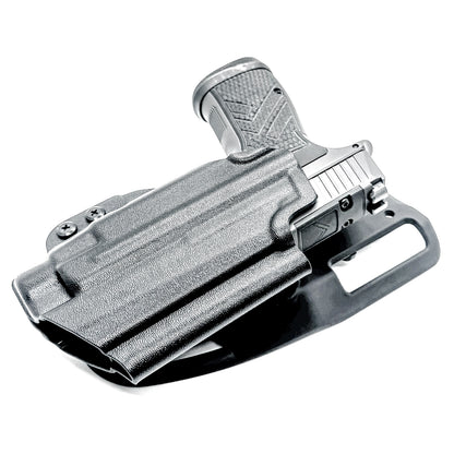 Black OWB Outside Waistband Sig Sauer P365-AXG Legion & TLR-7 HL-X Duty & Competition Style Kydex Holster from Four Brothers Holsters.  Made in the USA.