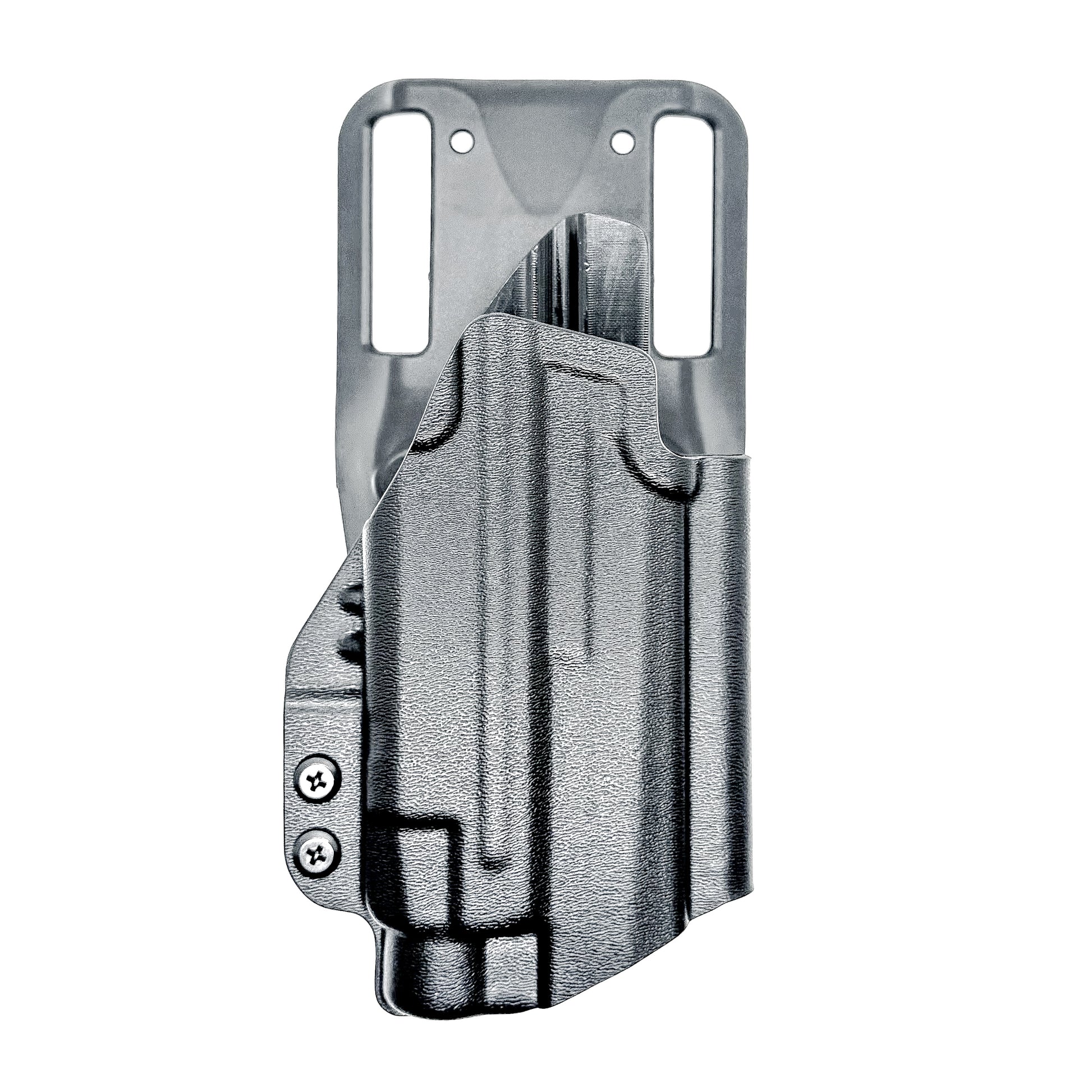 Black OWB Outside Waistband Sig Sauer P365-AXG Legion & TLR-7 HL-X Duty & Competition Style Kydex Holster from Four Brothers Holsters.  Made in the USA.