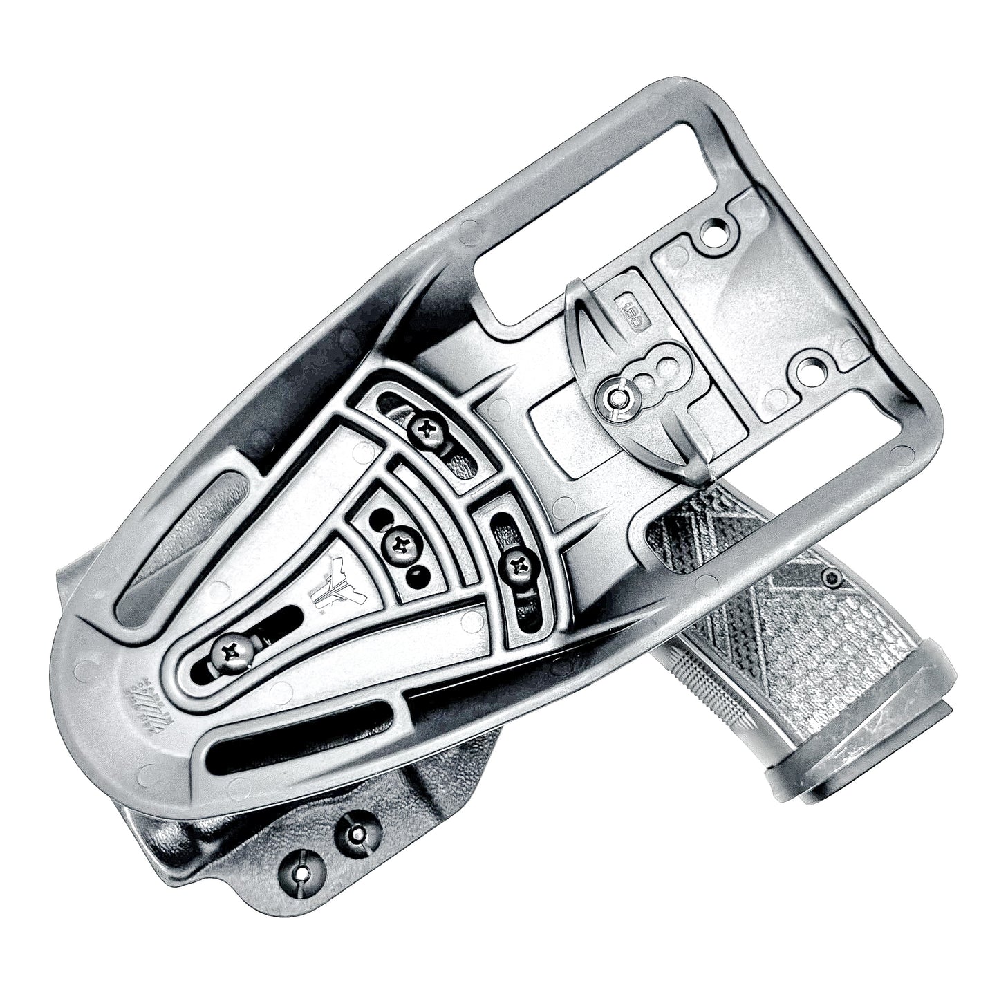 Black Duty and Competition OWB holster fits the Sig Sauer P365 AXG-Legion Gen 2 with a Streamlight TLR-7 Sub; shown with a duty drop attachment.