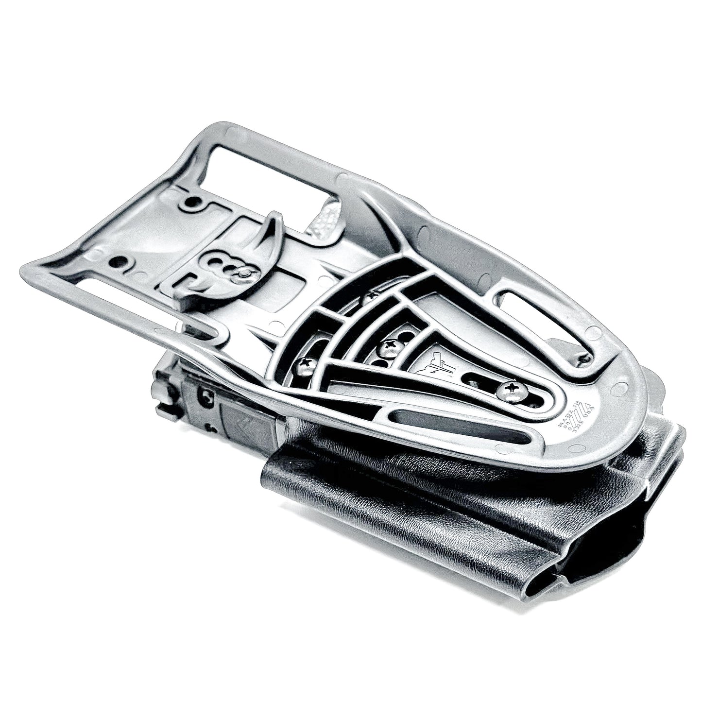 Black Duty and Competition OWB holster fits the Sig Sauer P365 AXG-Legion Gen 2 with a Streamlight TLR-7 Sub; shown with a duty drop attachment.