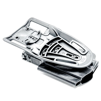 Black Duty and Competition OWB holster fits the Sig Sauer P365 AXG-Legion Gen 2 with a Streamlight TLR-7 Sub; shown with a duty drop attachment.