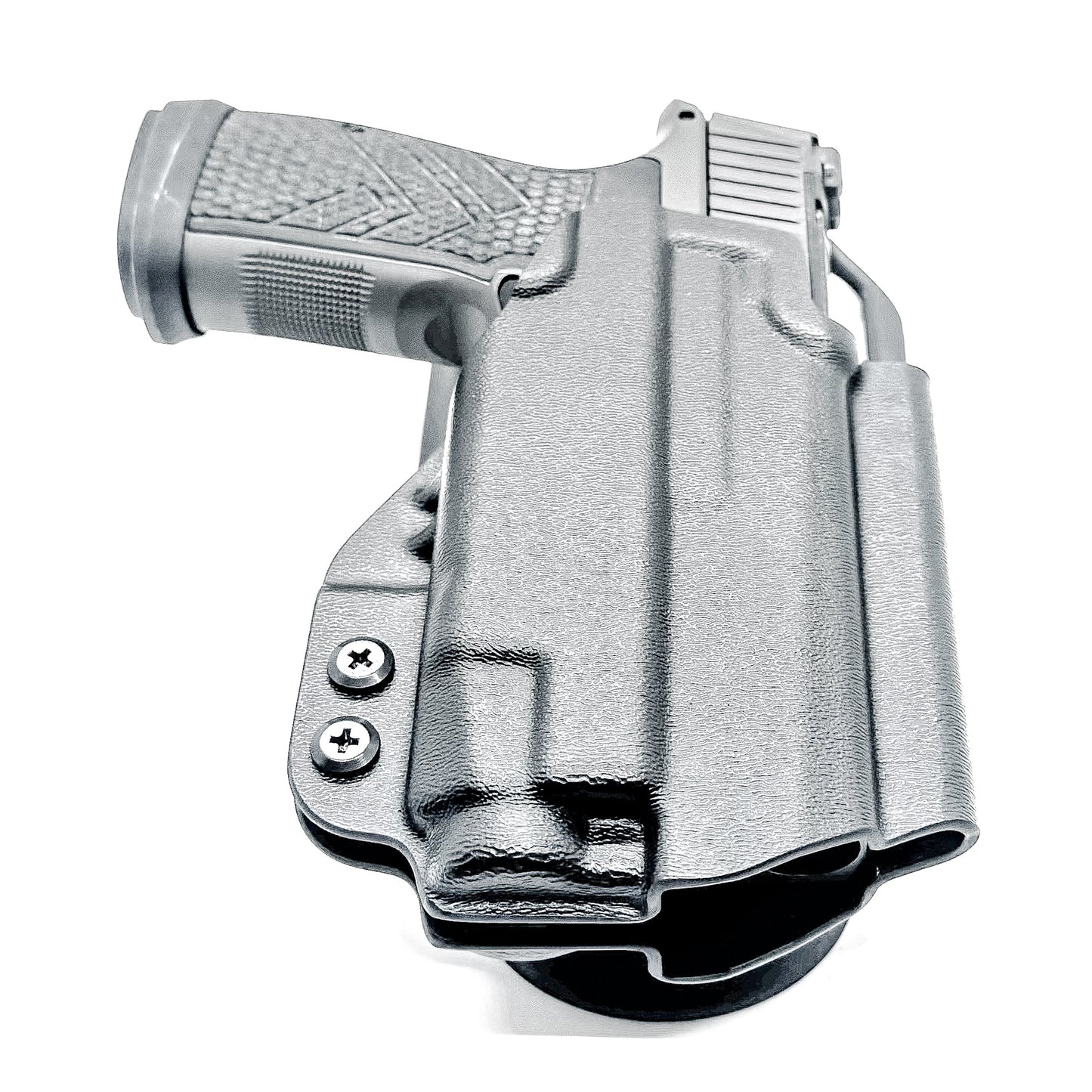 Duty & Competition Holster for the Sig Sauer P365-AXG Legion Gen 2 & Streamlight TLR-7 X or A shown in black with a duty drop attachment.