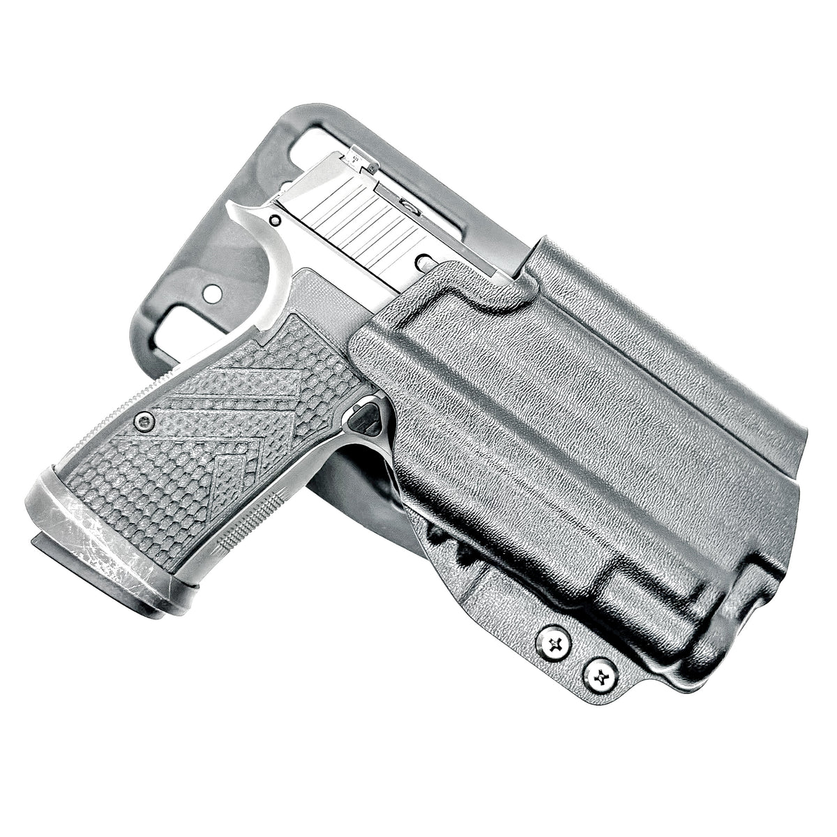 Built for the Sig Sauer P365-AXG Legion & SureFire XC3 Sub, this 4BROS Kydex holster delivers adjustable retention for range and competition use.