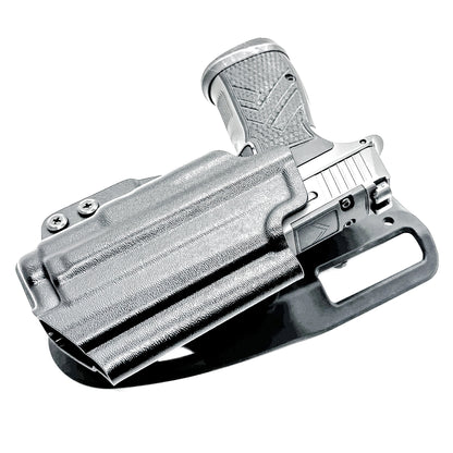 Built for the Sig Sauer P365-AXG Legion & SureFire XC3 Sub, this 4BROS Kydex holster delivers adjustable retention for range and competition use.