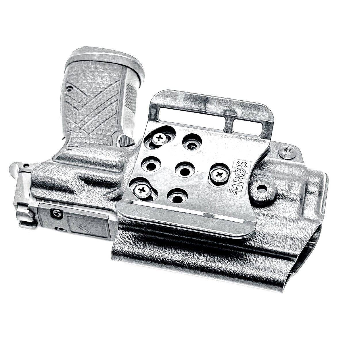 Precision-Built OWB holster for SIG P365-AXG Legion with SureFire XC3 Sub. Adjustable retention, optics-ready, threaded barrel compatible. Made in the USA.