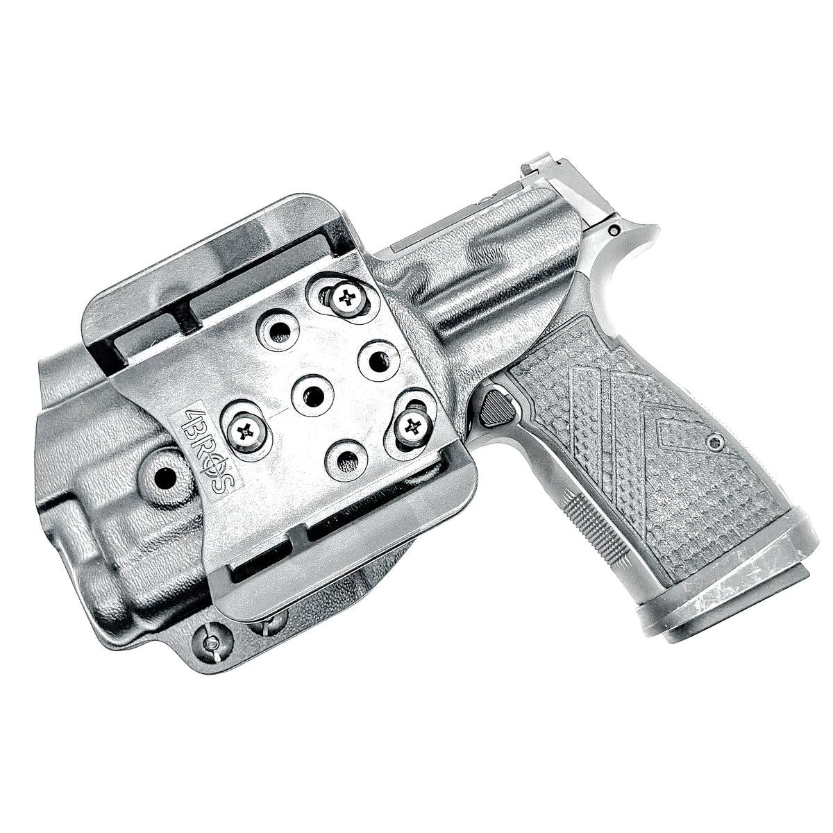Precision-Built OWB holster for SIG P365-AXG Legion with SureFire XC3 Sub. Adjustable retention, optics-ready, threaded barrel compatible. Made in the USA.