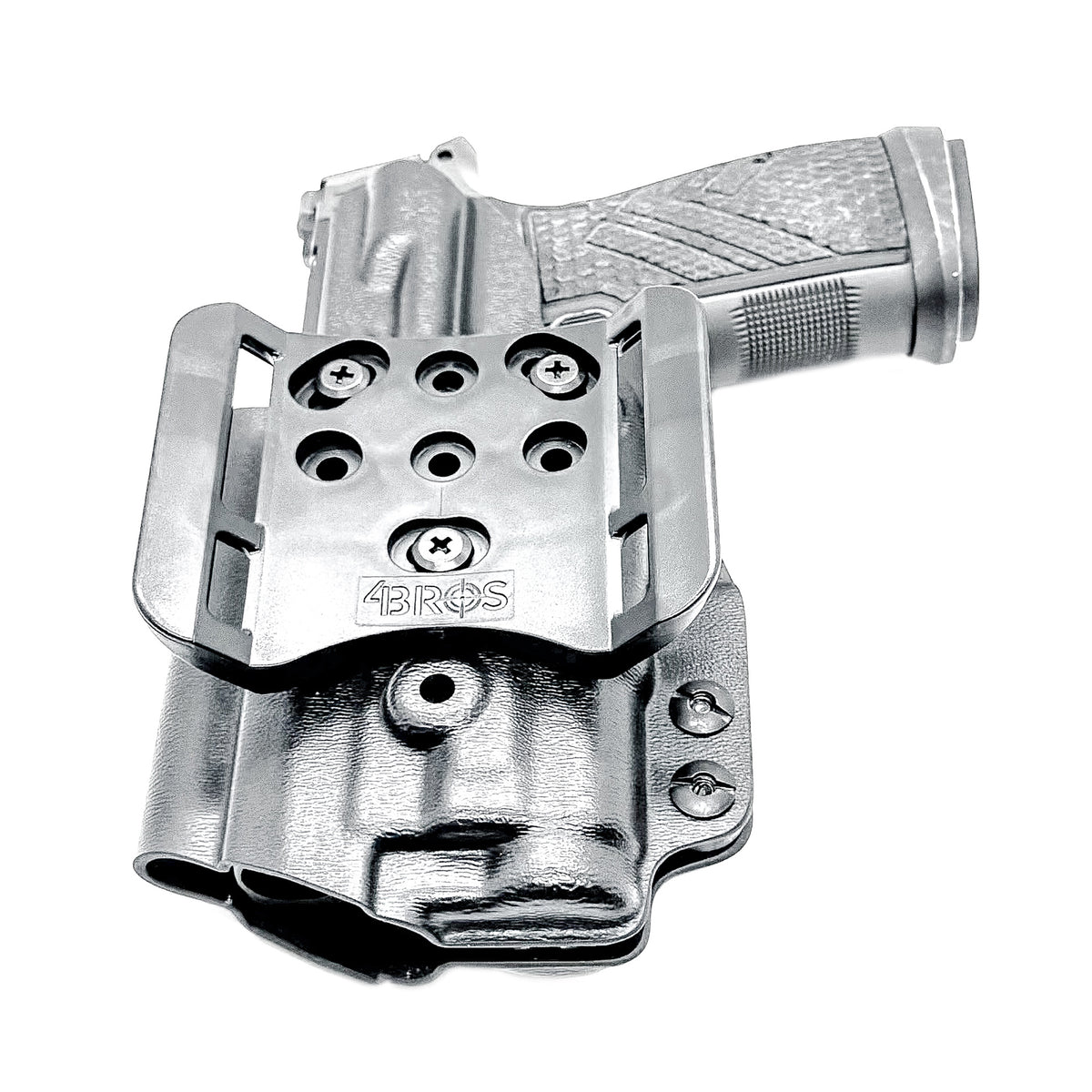 Precision-Built OWB holster for SIG P365-AXG Legion with SureFire XC3 Sub. Adjustable retention, optics-ready, threaded barrel compatible. Made in the USA.