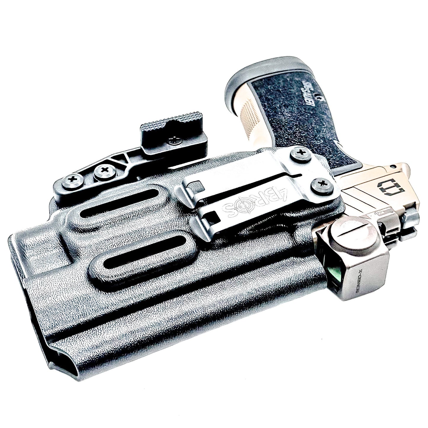 IWB holster for Sig Sauer P365-DH3 AXG with TLR-7 HL-X. Inside Waistband concealed carry holster with adjustable retention and reduced printing.