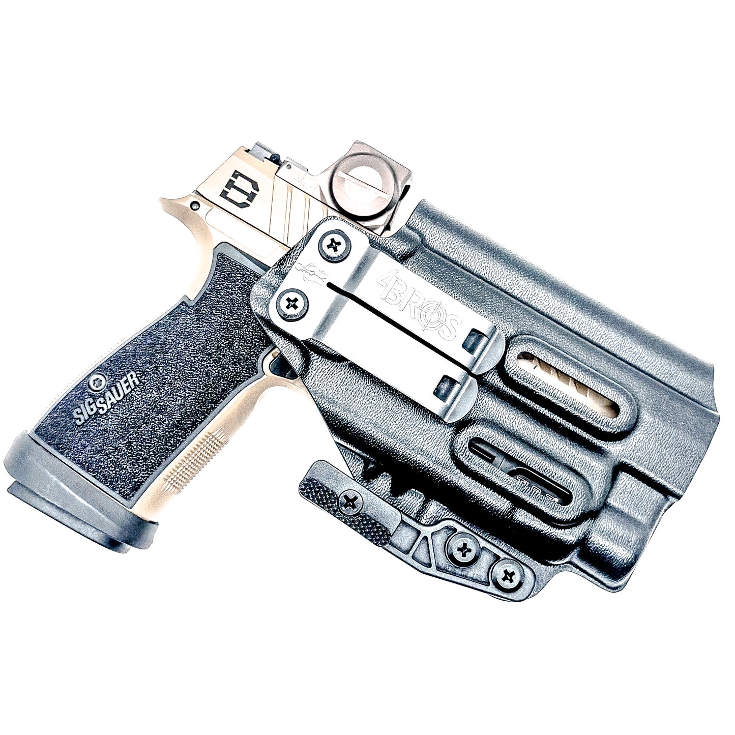 IWB holster for Sig Sauer P365-DH3 AXG with TLR-7 HL-X. Inside Waistband concealed carry holster with adjustable retention and reduced printing.