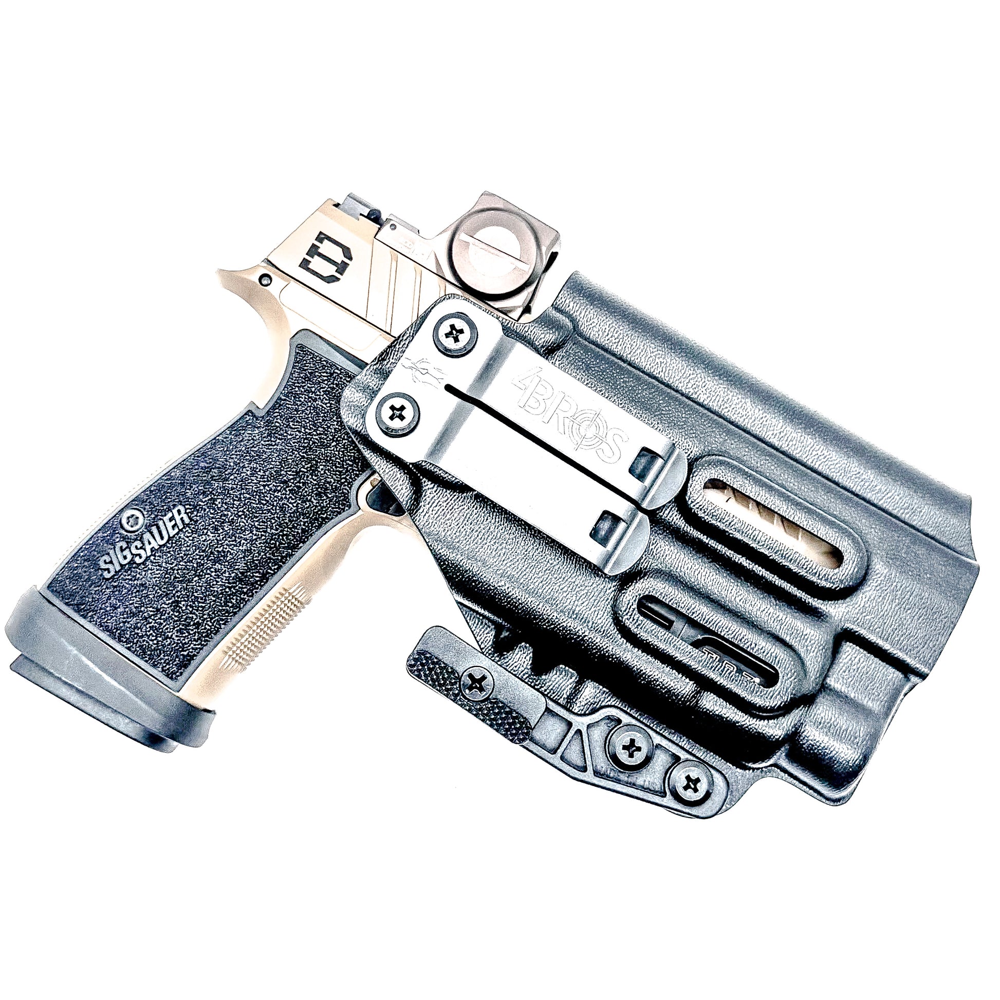 IWB holster for Sig Sauer P365-DH3 AXG with TLR-7 HL-X. Inside Waistband concealed carry holster with adjustable retention and reduced printing.