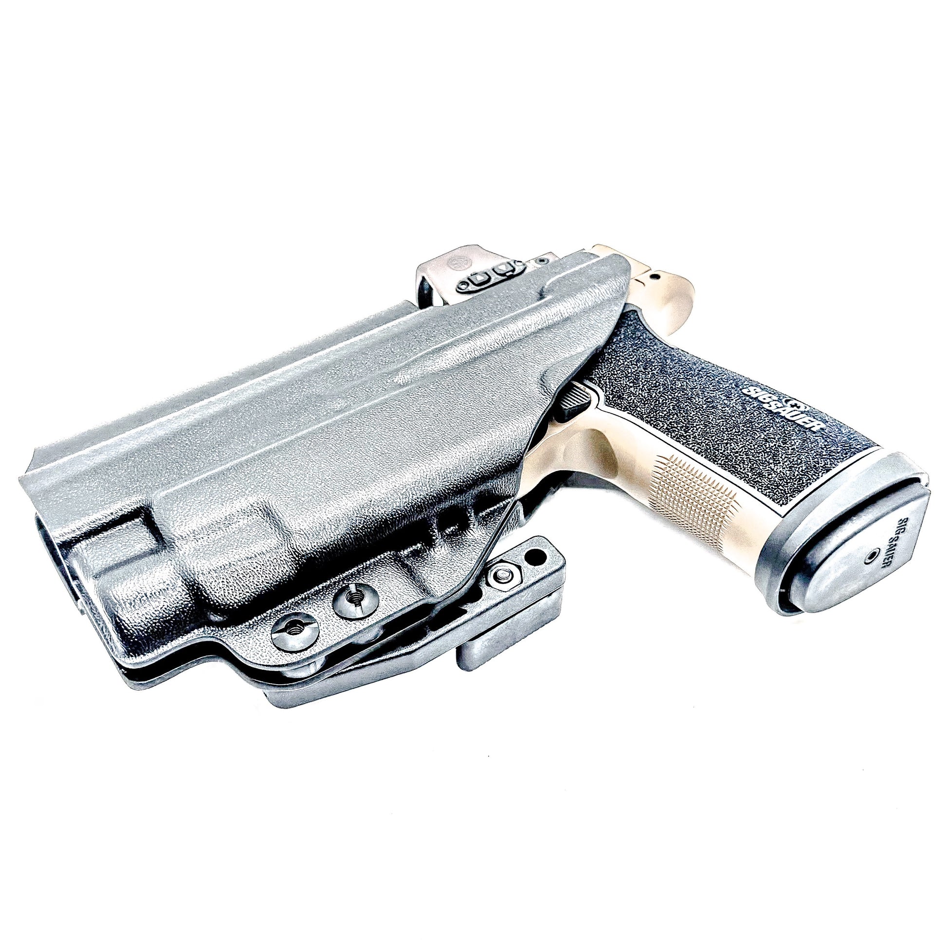 IWB holster for Sig Sauer P365-DH3 AXG with TLR-7 HL-X. Inside Waistband concealed carry holster with adjustable retention and reduced printing.