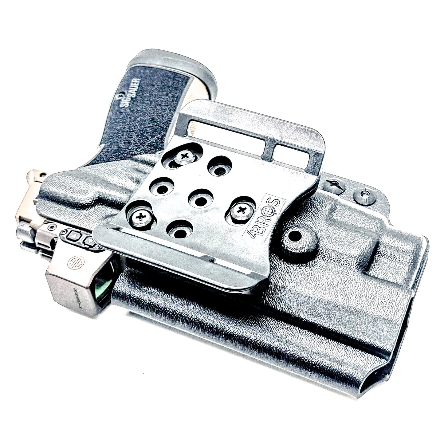 OWB holster for Sig Sauer P365-DH3 AXG with TLR-7 HL-X. Outside Waistband holster for range, training, and open carry with adjustable retention.