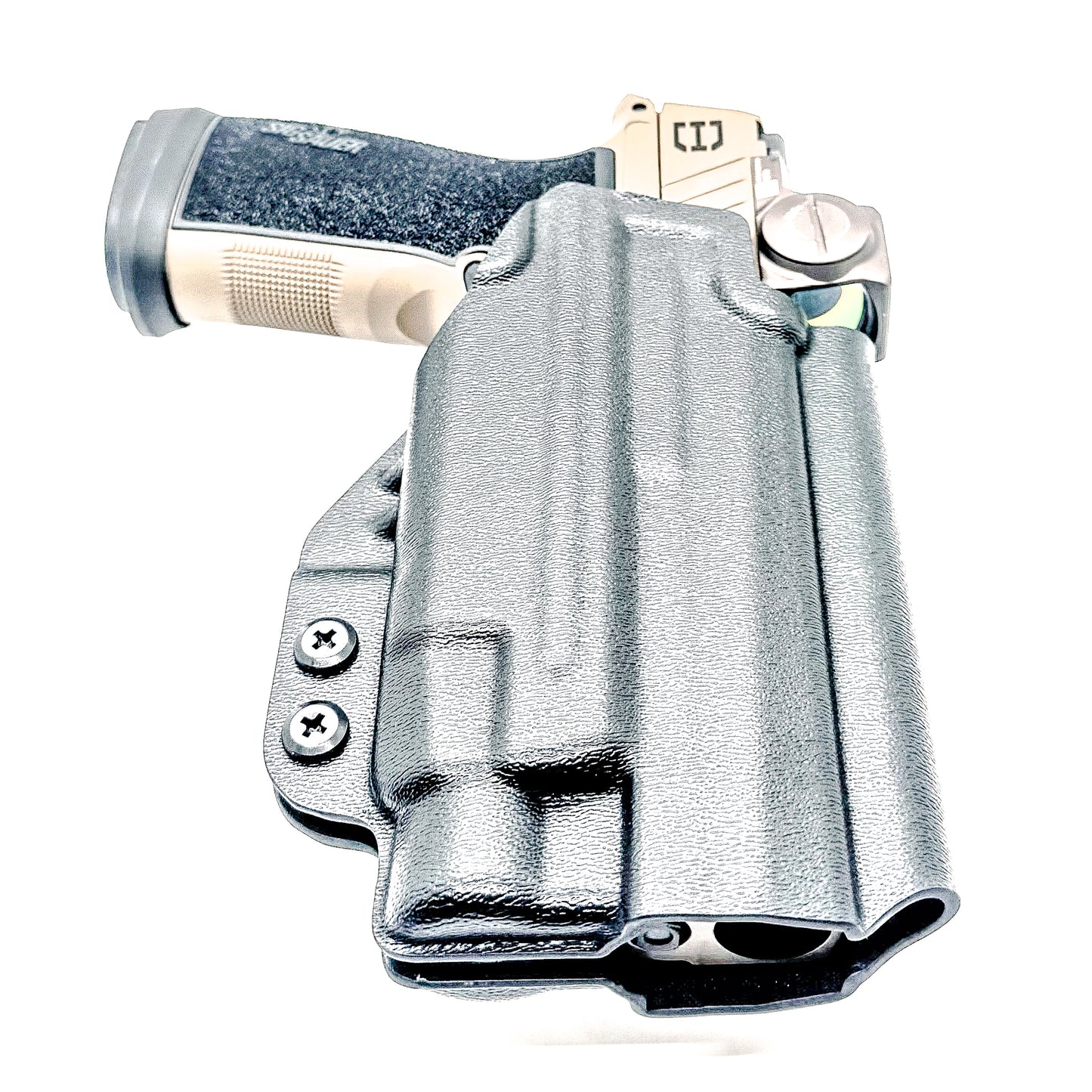 OWB holster for Sig Sauer P365-DH3 AXG with TLR-7 HL-X. Outside Waistband holster for range, training, and open carry with adjustable retention.