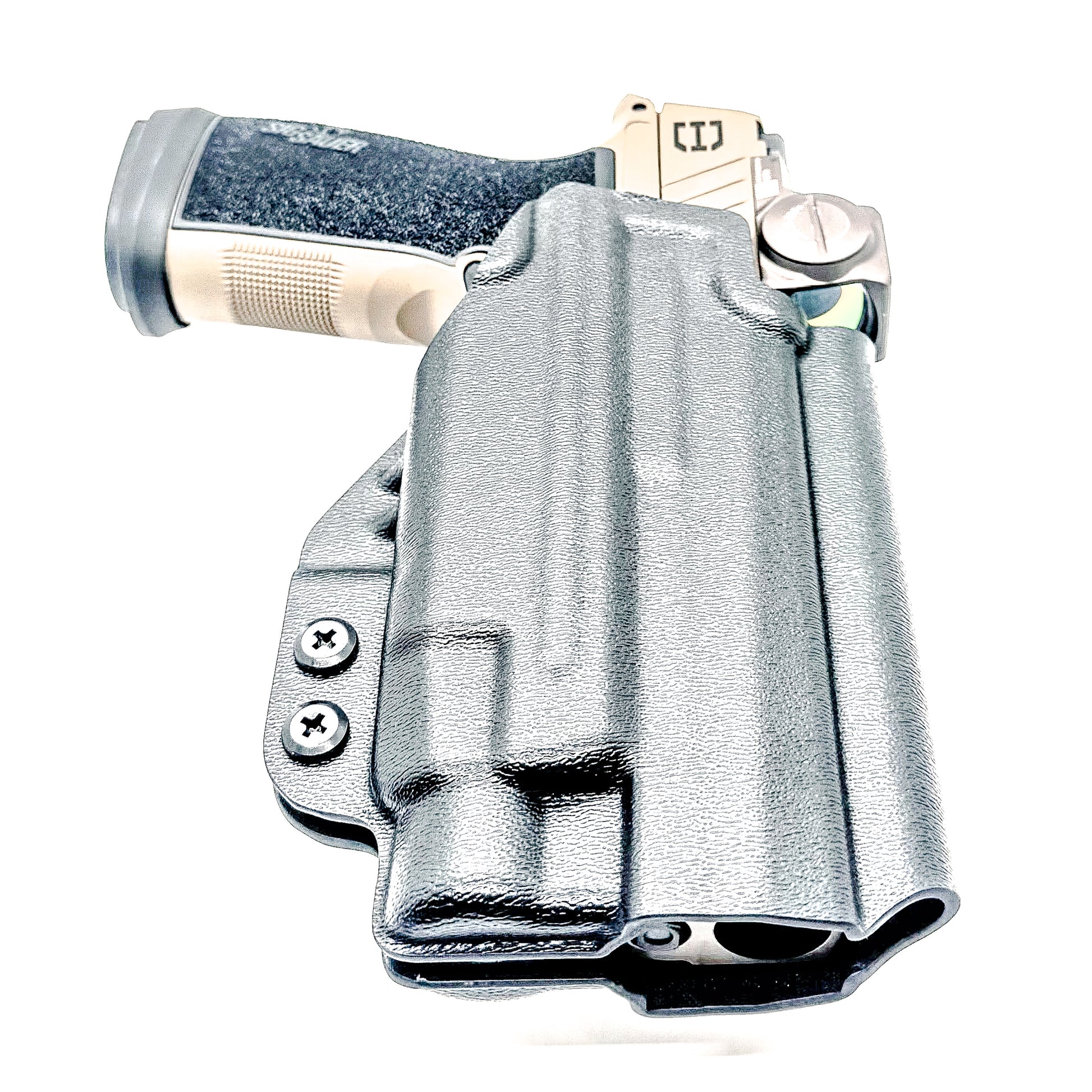 OWB holster for Sig Sauer P365-DH3 AXG with TLR-7 HL-X. Outside Waistband holster for range, training, and open carry with adjustable retention.