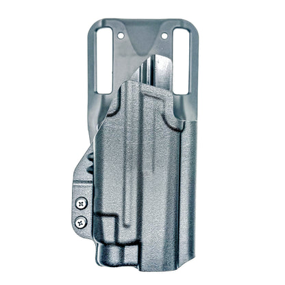 OWB holster for Sig Sauer P365-DH3 AXG with TLR-7 HL-X. Outside Waistband light duty & competition holster with adjustable retention and optics support.