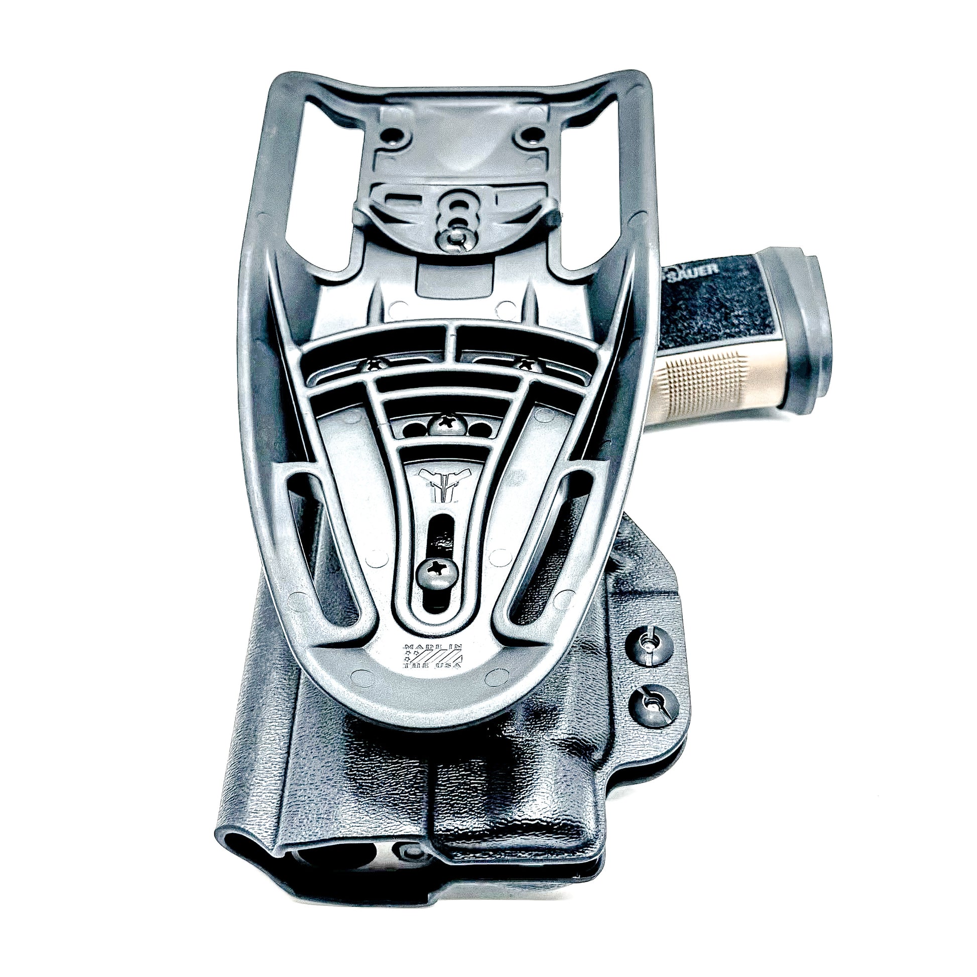 OWB holster for Sig Sauer P365-DH3 AXG with TLR-7 HL-X. Outside Waistband light duty & competition holster with adjustable retention and optics support.