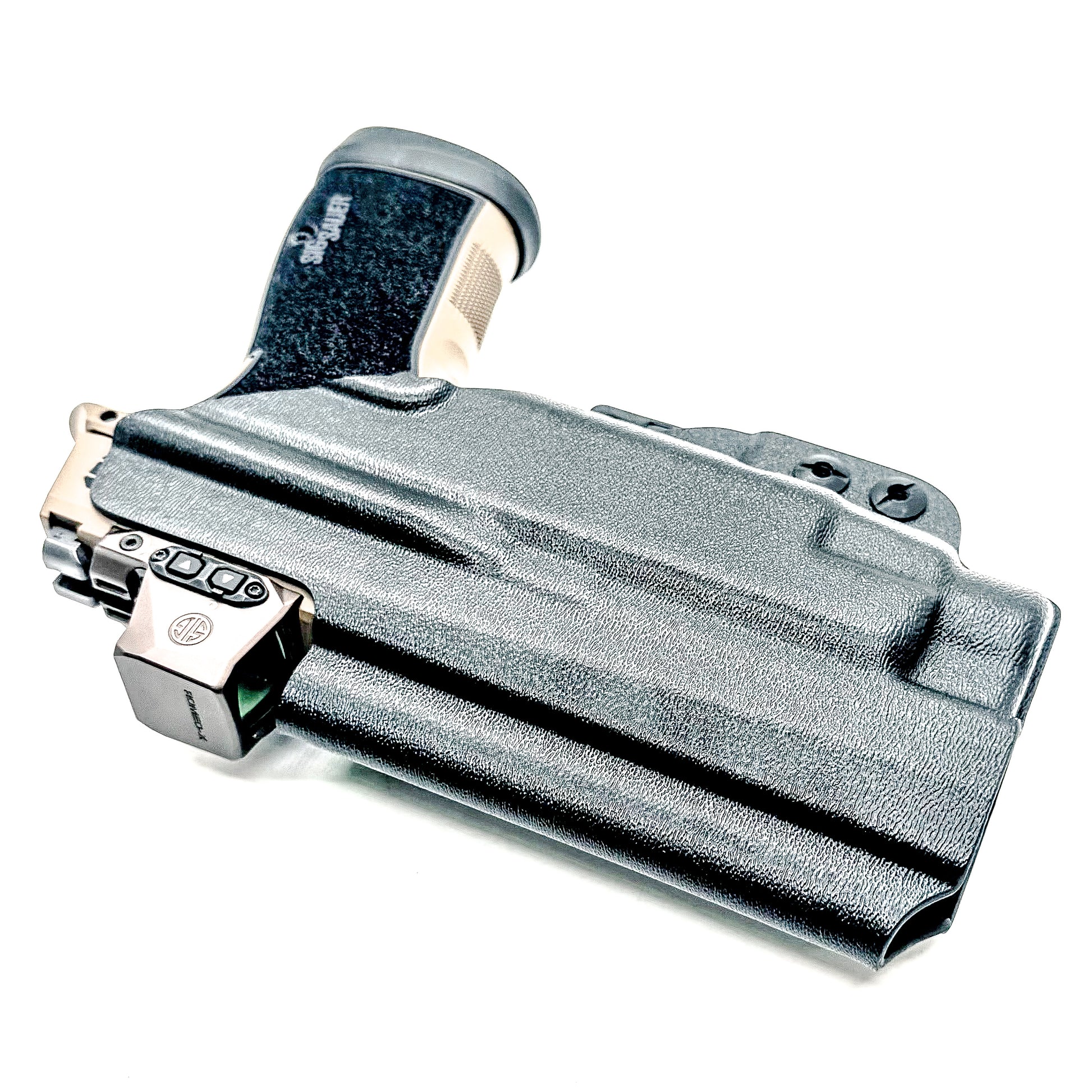IWB holster for Sig Sauer P365-DH3 AXG with TLR-7 HL-X. Inside Waistband concealed carry holster with adjustable retention and reduced printing.