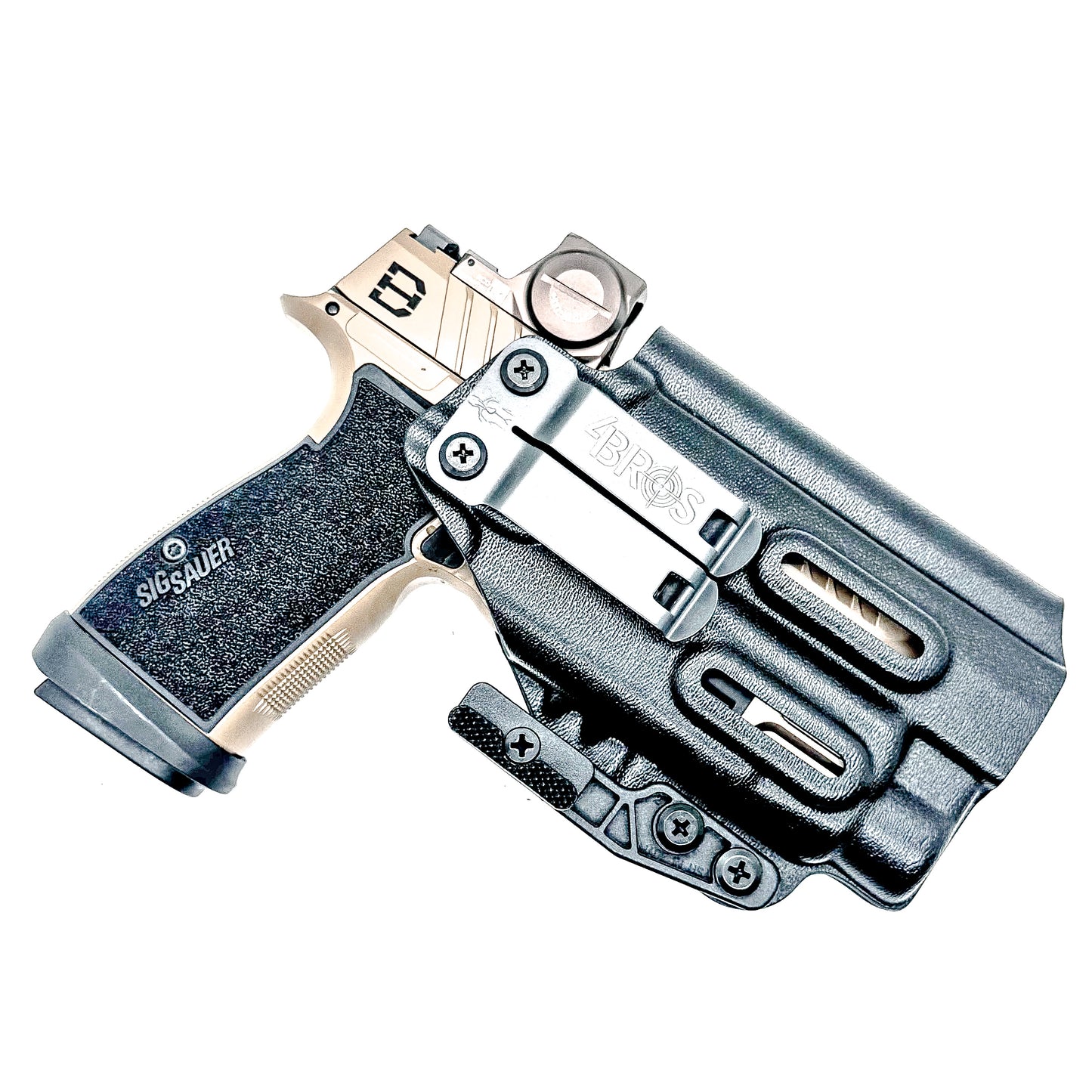 IWB holster for Sig Sauer P365-DH3 AXG with TLR-7 HL-X. Inside Waistband concealed carry holster with adjustable retention and reduced printing.