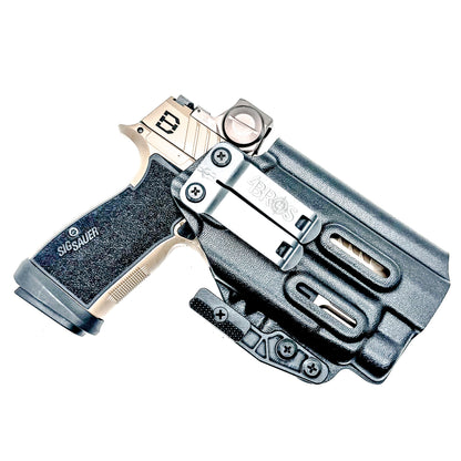 IWB holster for Sig Sauer P365-DH3 AXG with TLR-7 HL-X. Inside Waistband concealed carry holster with adjustable retention and reduced printing.