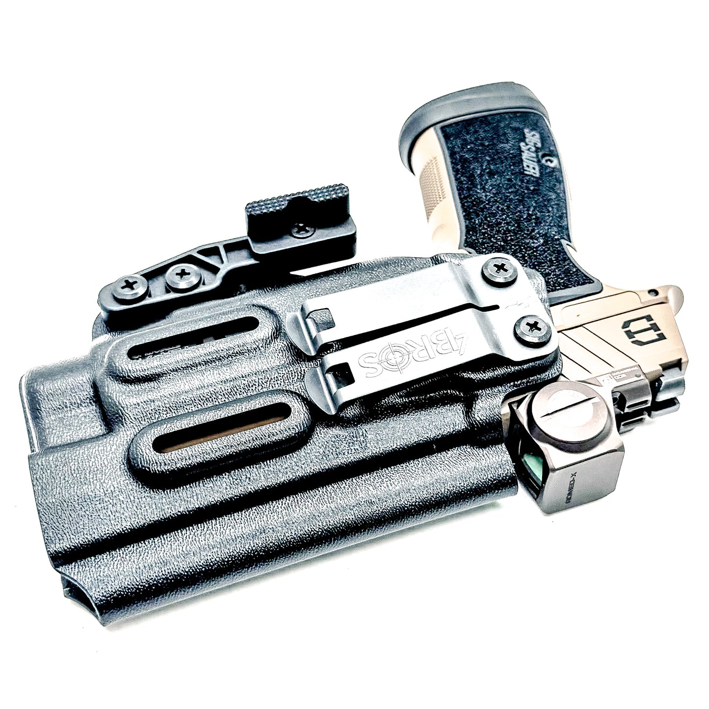IWB holster for Sig Sauer P365-DH3 AXG with TLR-7 HL-X. Inside Waistband concealed carry holster with adjustable retention and reduced printing.