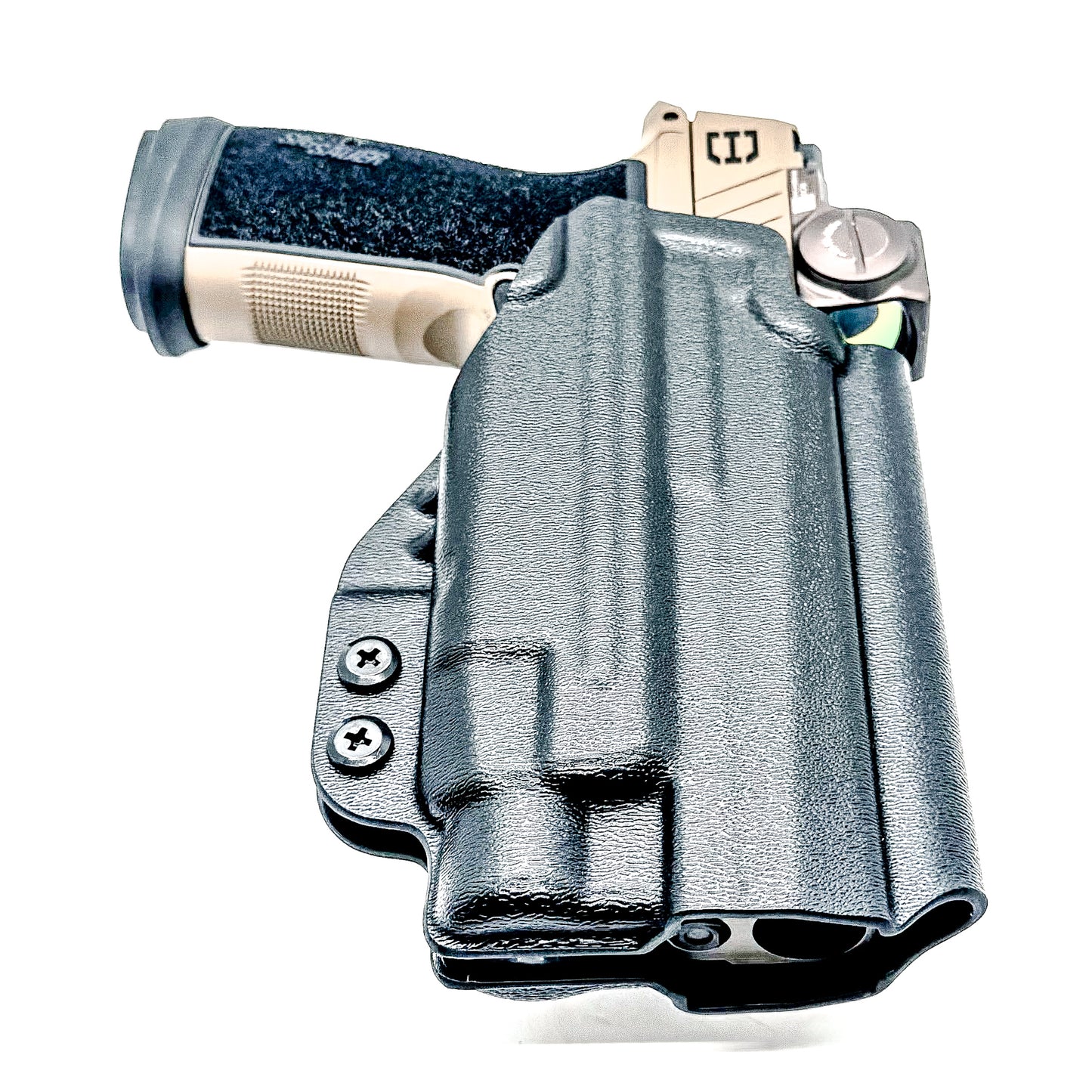OWB holster for Sig Sauer P365-DH3 AXG with TLR-7 HL-X. Outside Waistband holster for range, training, and open carry with adjustable retention.