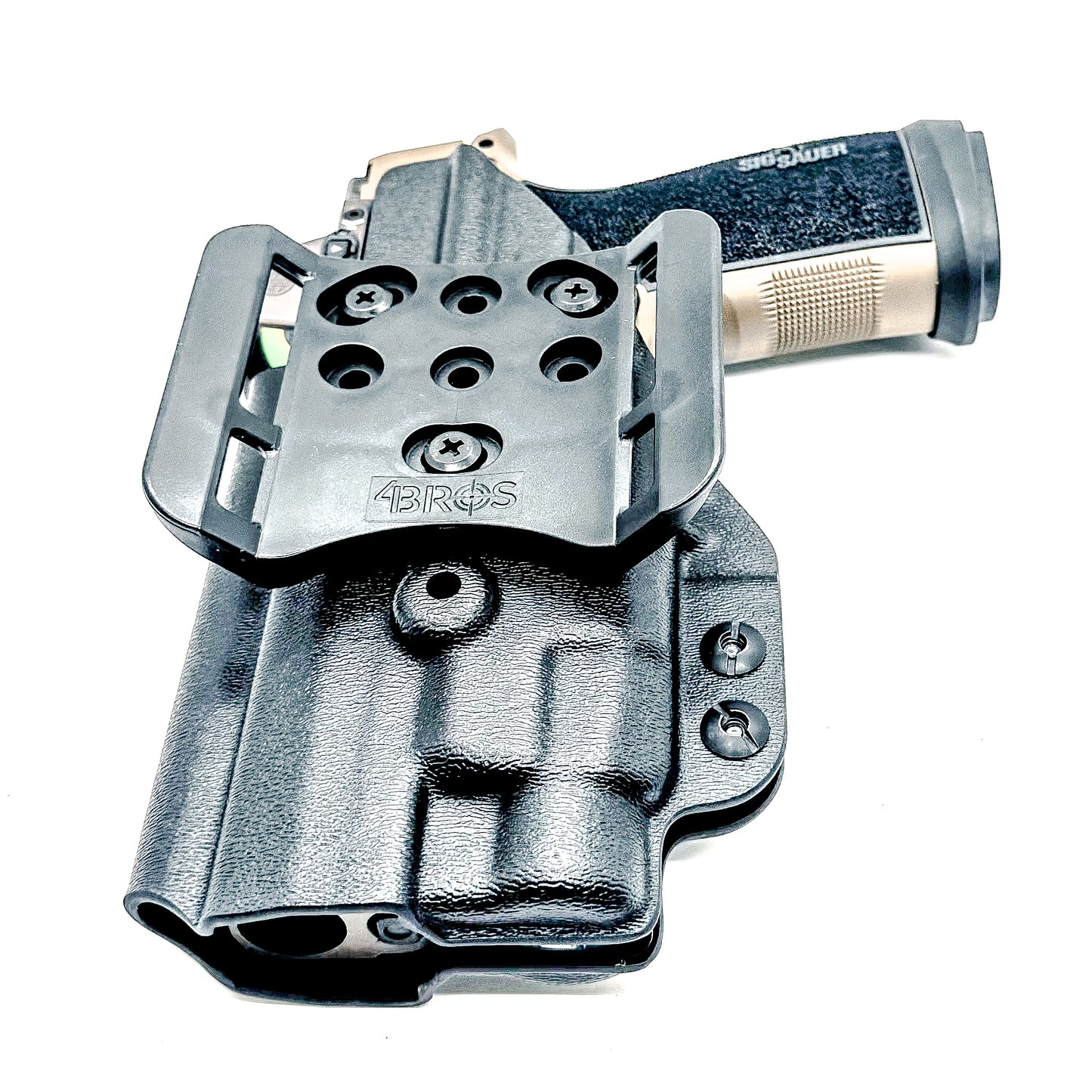 OWB holster for Sig Sauer P365-DH3 AXG with TLR-7 HL-X. Outside Waistband holster for range, training, and open carry with adjustable retention.