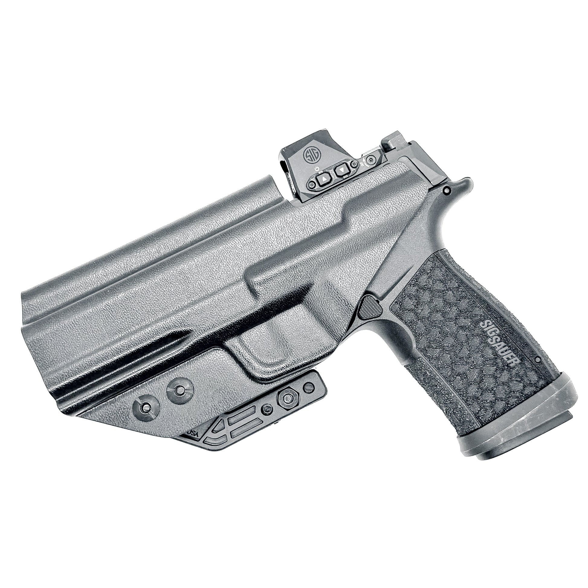 Secure, American-made IWB holster for Sig Sauer P365-FUSE. Designed for comfort, concealment, and real-world performance.