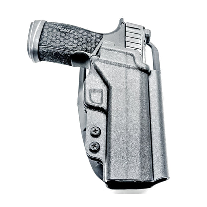 Light duty & competition OWB holster for Sig Sauer P365-FUSE. Red dot ready, adjustable retention, and USA-made