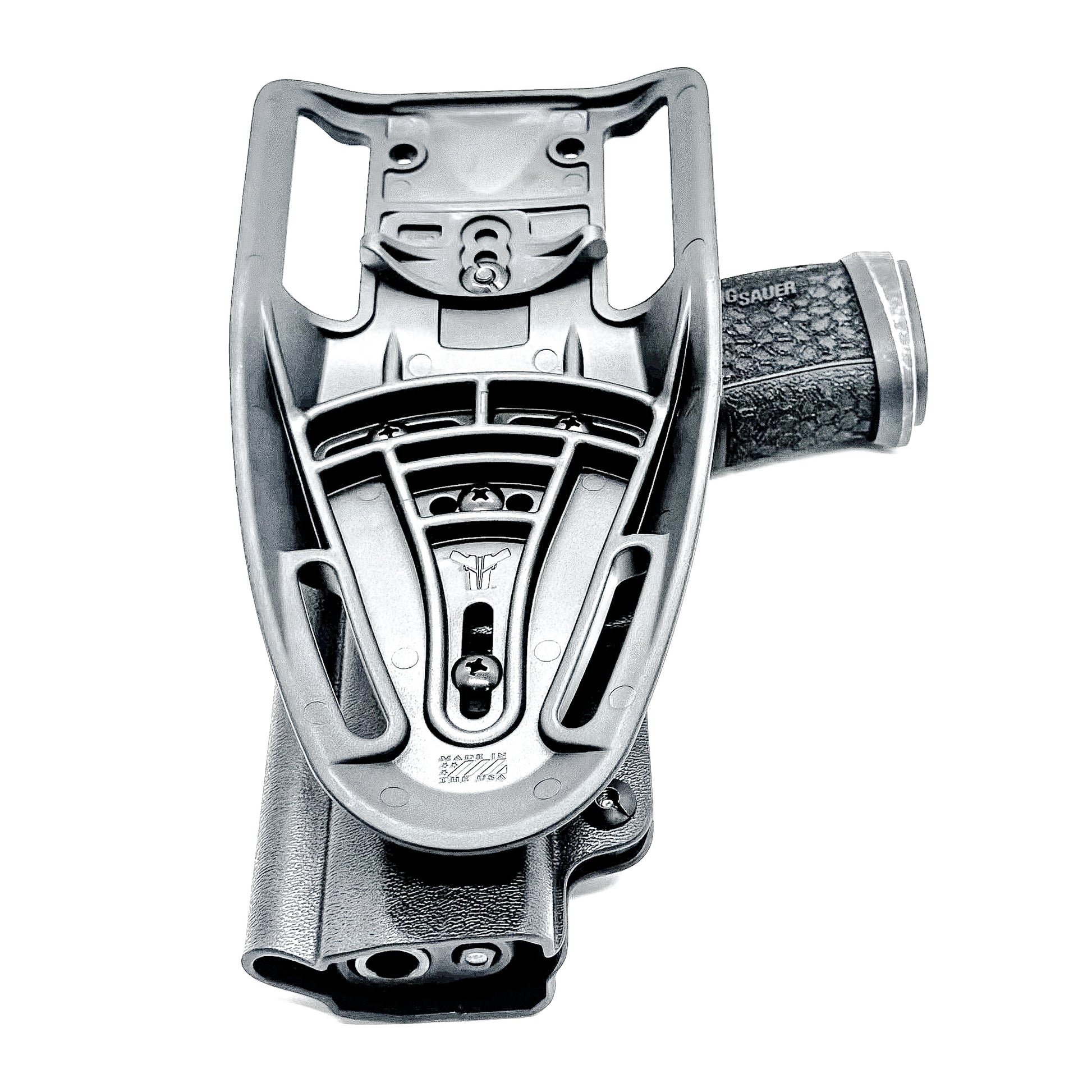 Light duty & competition OWB holster for Sig Sauer P365-FUSE. Red dot ready, adjustable retention, and USA-made