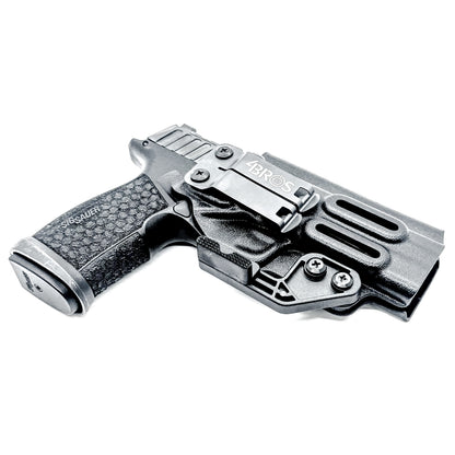 Secure, American-made IWB holster for Sig Sauer P365-FUSE. Designed for comfort, concealment, and real-world performance.
