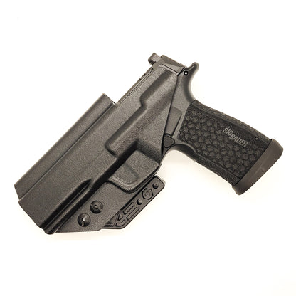 For the 2024 best Inside Waistband IWB AIWB Kydex Holster designed to fit the Sig Sauer P365-FUSE handgun, shop Four Brothers 4BROS Holsters. Full sweat guard, adjustable retention. Open muzzle for threaded barrel and cleared for red dot sights. P 365 FUSE Pistol Holsters 4Bros Four Brother Made in the USA