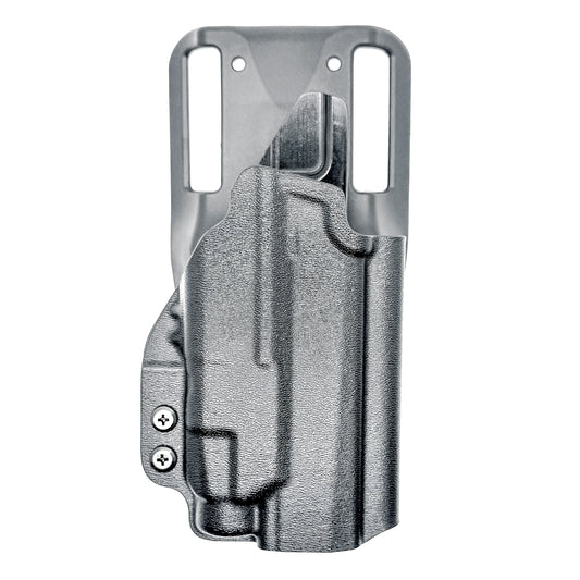Four Brothers Duty & competition holster for Sig P365-FUSE with TLR-7 HL-X and Icarus grip. Light-based retention, optic ready, rugged design, USA made.