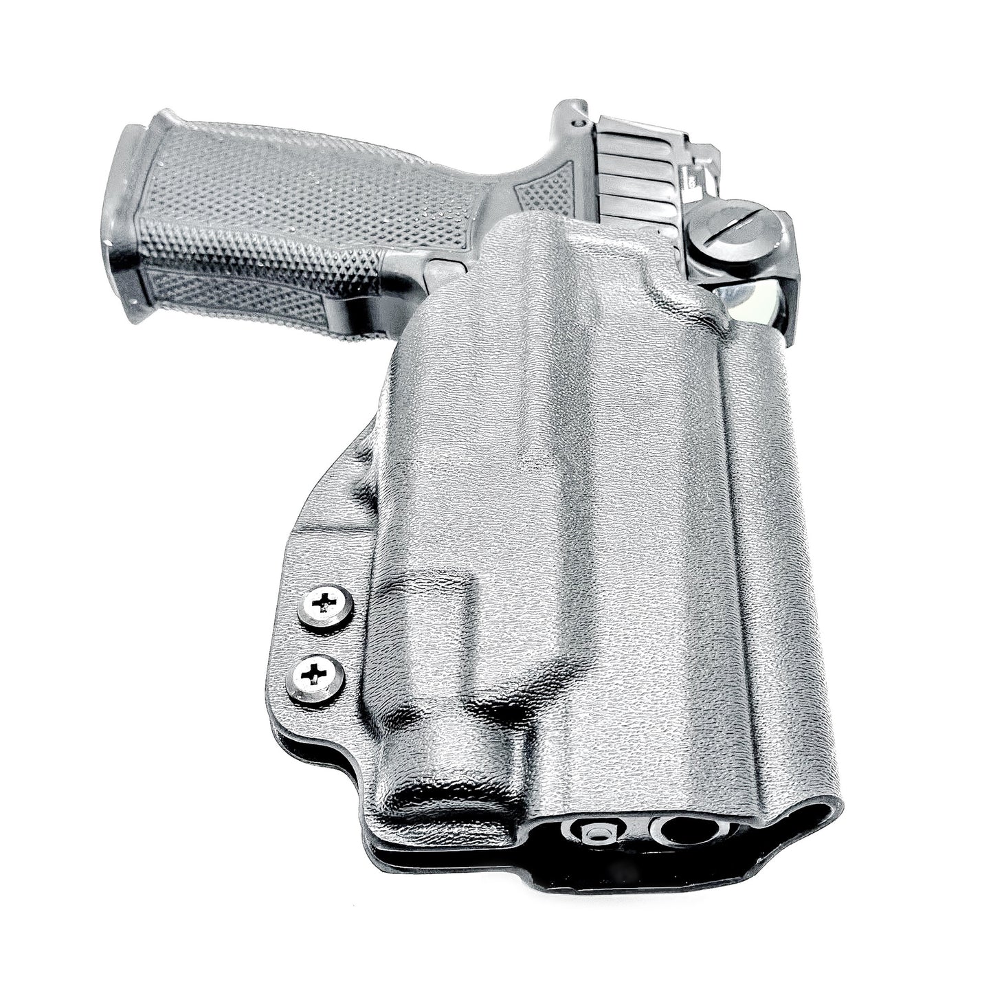 OWB holster for Sig P365-FUSE with Icarus MACRO/FUSE A.C.E. EVO grip & Streamlight TLR-7 HL-X. Optics-ready, open muzzle, adjustable retention. USA-made.